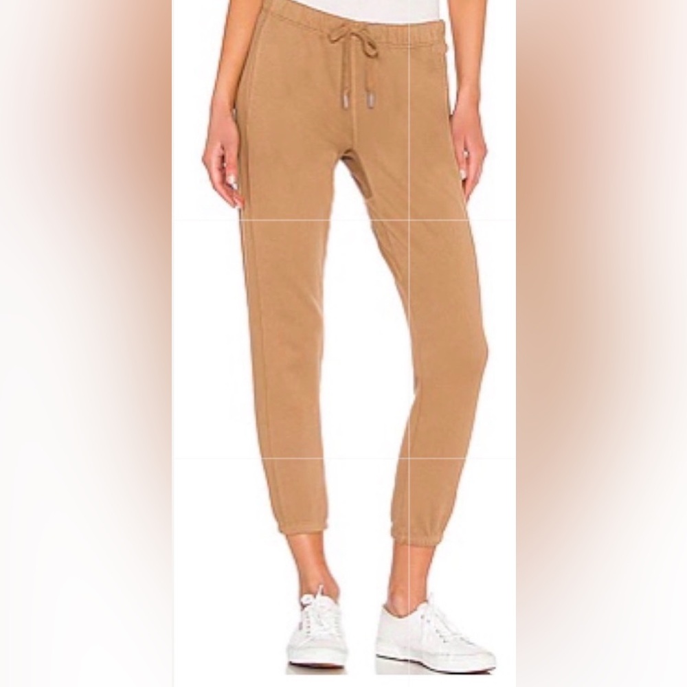 NSF Danica 100%Cotton Women’s Elastic Waist Jogger Pants in Russet (Brown/Tan) L
